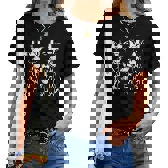 Giraffes Family With Sunglasses Giraffe Women T-shirt | Mazezy