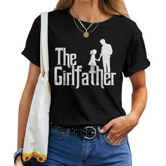 The Girlfather Dad Of Girls Father's Day Women T-shirt | Mazezy