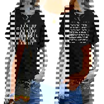 Girls Just Wanna Have 基本的な人権 レディースTシャツ - Kawaiitshirt