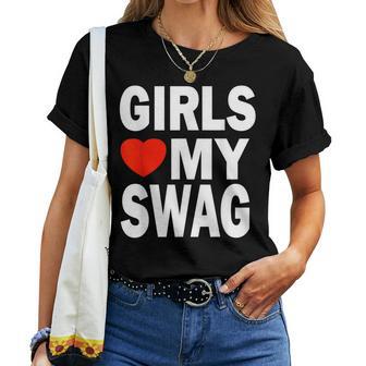 Girls Love Mywag Con Texto En Alemán Girls Love Mywag Camiseta de mujer - Regaloses
