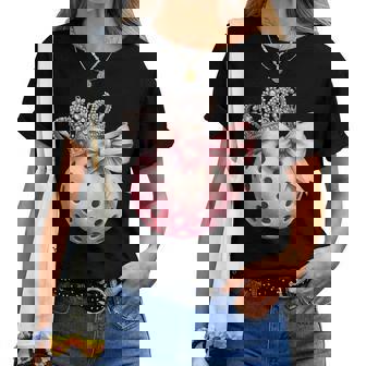 Girly Pickleball Princess Queen Crown For Women Women T-shirt - Thegiftio