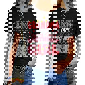 Grandma Of The Berry Sweet Birthday Girl Strawberry Party Women T-shirt - Thegiftio