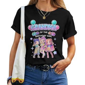Grandma Of The Birthday Girl Cute Chibi Korean Pop Women T-shirt | Mazezy
