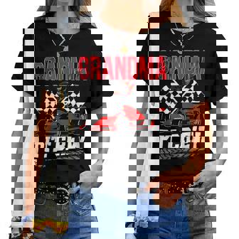 Grandma Pit Crew Racing Family Race Car Birthday Boy Women T-shirt - Thegiftio