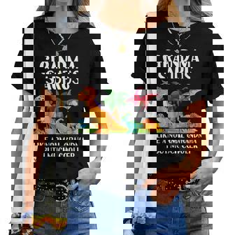 Grandmasaurus Grandma Saurus Dinosaur Family Matching Women T-shirt - Thegiftio