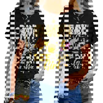 Grandpa Of The Bee Day Girl Birthday Family Matching Party Women T-shirt | Mazezy