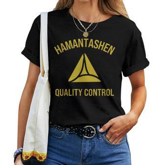 Hamantaschen Quality Control Purim Queen Esther Costume Women T-shirt - Thegiftio UK