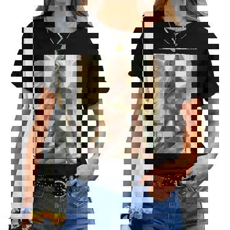 Hot Girl On 男性用 セクシーな天使の座り グランジ 長袖tシャツ レディースTシャツ - Kawaiitshirt