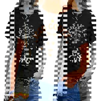 Iced Coffee Queen Messy Bun Cold Brew Coffee Quote Women T-shirt | Mazezy