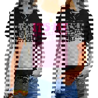 It's My 10Th Birthday Girl Party Sign My Groovy Pink Women T-shirt - Thegiftio