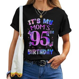 It's My Mom's 95Th Birthday Butterfly Happy 95 Years Old Women T-shirt | Mazezy