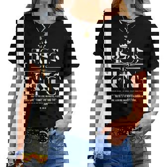 Jesus Is King Christian John 14 Women T-shirt | Mazezy