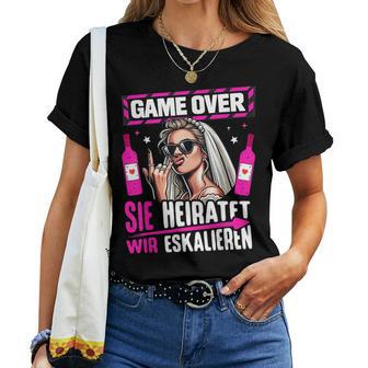 Jga Frauen Junggesellenabschied Team Braut Poltern T-shirt Frauen - Seseable