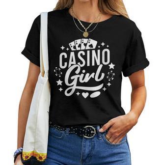 Joueur De Casino Casino Girl Jeux D'argent T-shirt femme - Cadeauxyz