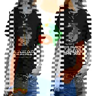 Just A Girl Who Loves Caiman Lizards ファニーカイマントカゲ レディースTシャツ - Kawaiitshirt