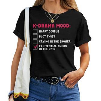 K-Drama Mood Kdrama Obsesionado Por Un Entusiasta Del K-Drama Cuello Camiseta de mujer - Regaloses