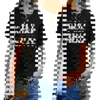 Kamalaucks Kamala Harrisucks And Women レディースTシャツ - Kawaiitshirt