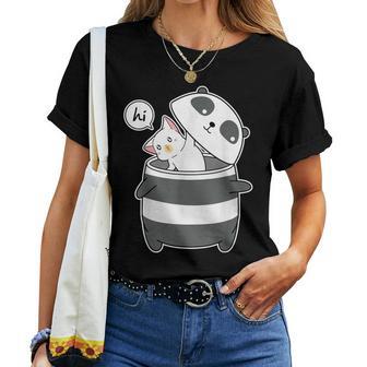 Kawaii Mignon Panda Ours Et Chat Kawaiiêtements Chemise T-shirt femme - Cadeauxyz