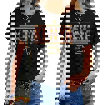 Kenya Safari Wildlife Adventure Lover Travel To Africa Women T-shirt | Mazezy