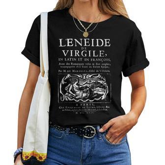 La Eneidairgilio Camisa Romana Latina Griega Troya Historia In Mangas Camiseta de mujer - Regaloses