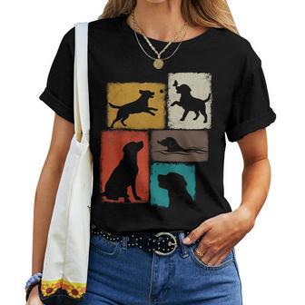 Labrador Vintage Collage Retriever Lab Dad Mom Dog Lover Women T-shirt - Thegiftio UK