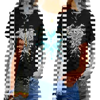 Lacrosse Splash Player Crossed Sticks Lacrosse Boys Girls Women T-shirt - Thegiftio