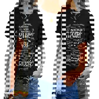 Leyendas Octubre 1969 Hombre 56 Años Cumpleaños Camiseta de mujer - Regaloses