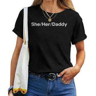 Lgbt Pride She Her Daddy Pronouns Gay Lesbian Men Women T-shirt - Thegiftio