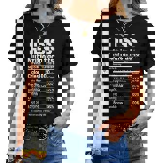 Little Sister Sibling Humor Lil Sis Nutrition Facts Women T-shirt - Thegiftio