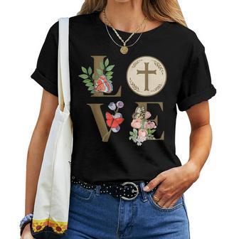Love Eucharist 1St First Communion Christian Girls Women T-shirt - Thegiftio UK