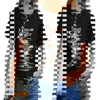 Lustige Katze Party Outfit Damen Herren Junge Mädchen Katze T-shirt Frauen - Geschenkecke