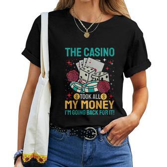 Machine À Fente De Jeu De Casino Amusante T-shirt femme - Cadeauxyz