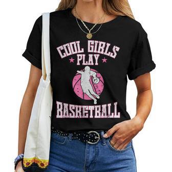 Mädchen Basketball Coole Mädchenpielen Basketball T-shirt Frauen - Seseable