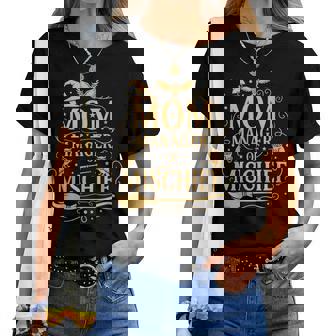 Magical Mom Manager Of Mischief Mom Mother's Day Halloween Women T-shirt - Thegiftio