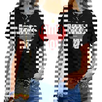 Mama's Boy おもしろグッズ服 レディースTシャツ - Kawaiitshirt