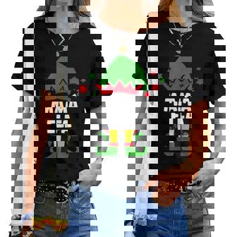 Mamá Elfa Divertidoestido De Navidad Conjunto Ropa Noel Camiseta de mujer - Regaloses