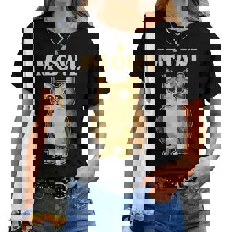 Meowl Mème De Jeu Amusant Pour Chat Et Chouette T-shirt femme - Cadeauxyz