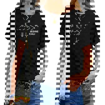 Molecola Mescalina Psichedelicaan Pedro Cactus Maglietta da donna - Novitaregali