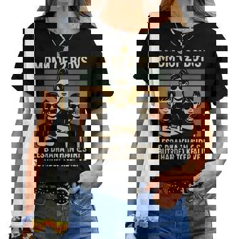 Mom Of 2 Boys Less Drama Than Girls But Harder To Keep Alive Women T-shirt - Thegiftio