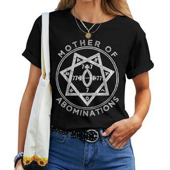 Mother Of Abominations Seal Of Babalon Thelema Magick Women T-shirt - Thegiftio UK