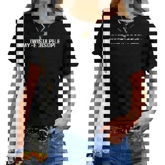 My Wifetabs People Wife Quote レディースTシャツ - Kawaiitshirt