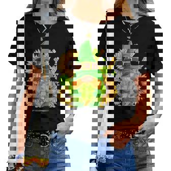 Nain De Trèfle Avec Tournesols Pour Laaint-Patrick T-shirt femme - Cadeauxyz