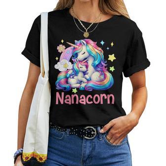 Nanacorn Mother's Day Nana Costume Unicorns Lover Family Women T-shirt - Thegiftio UK