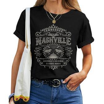 Nashville Music City Tennesseeintage T-shirt femme - Cadeauxyz