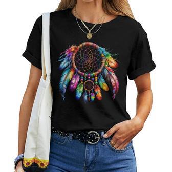 Native American Heritage Month Feather Dreamcatcher Women T-shirt - Thegiftio UK
