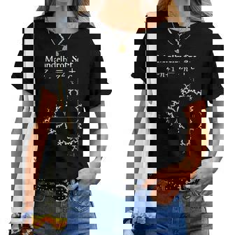 Nerdy Mandelbrotet Caos Farfalla Fisica Insegnante Di Matematica Maglietta da donna - Novitaregali