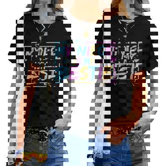 My Niece Is My Bestie Aunt And Niece Matching Women T-shirt - Thegiftio