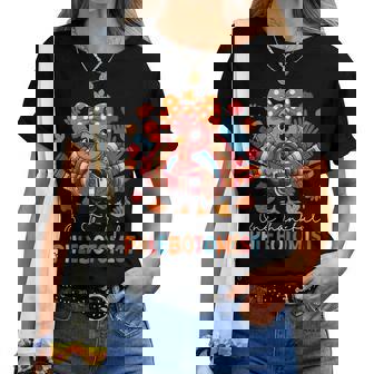 One Thankful Phlebotomist Thanksgiving Turkey Bow Tie Women Women T-shirt | Seseable FR