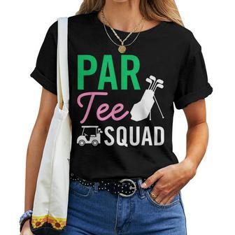 Par Squad Birthday Party Golf Player Family Women Women T-shirt | Mazezy