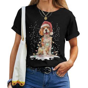 Perro Navidad Hombres Es Favorito Beagle Navidad Camiseta de mujer - Regaloses